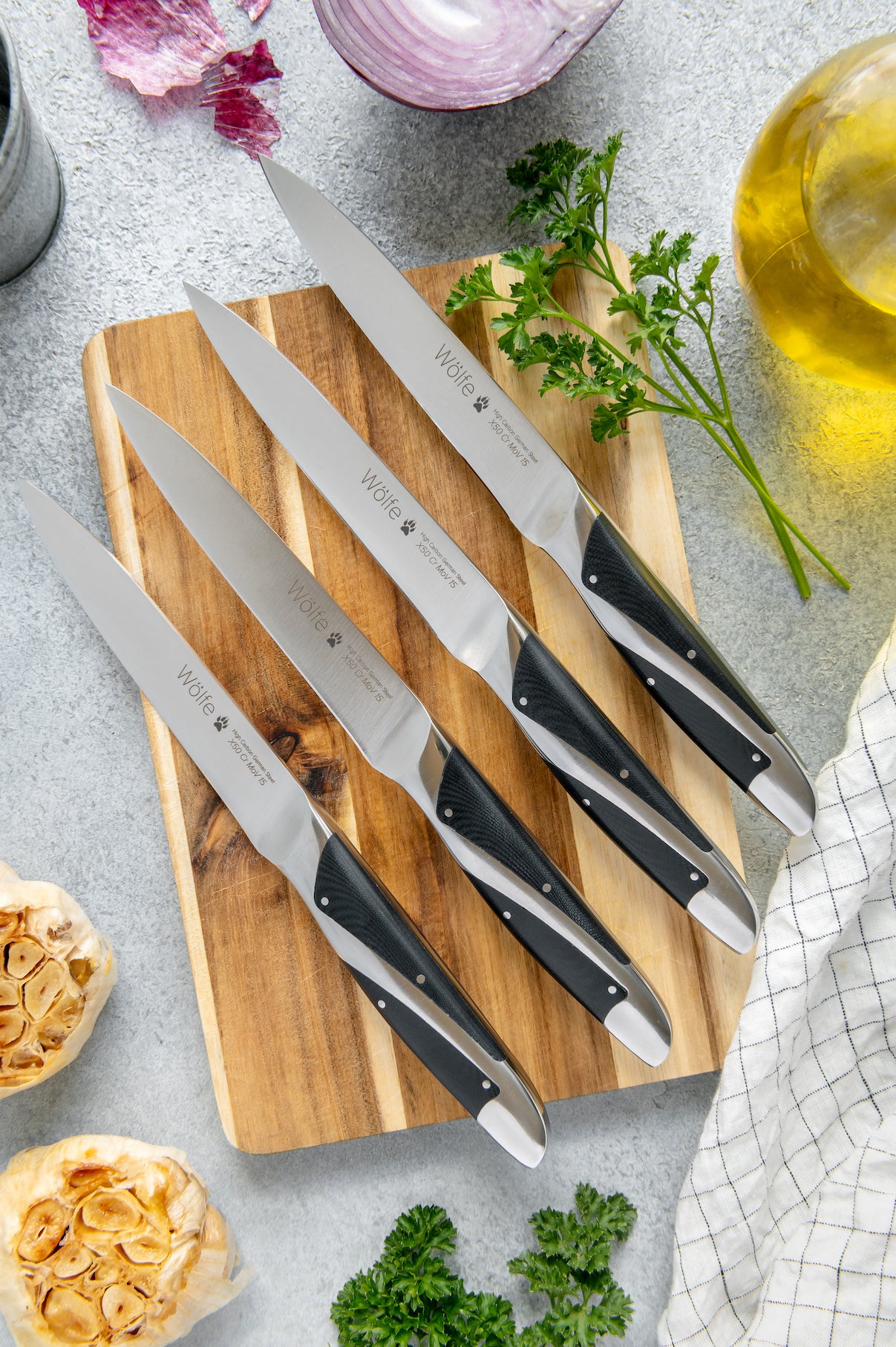 Complete Kitchen & Steak Knife Set